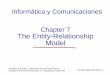 Informática y Comunicaciones Chapter 7 The Entity ... Entity Relationshi… · •Used to define database structures ... The Entity-Relationship Model 7-23. SQL for Data Retrieval: