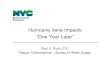 Hurricane Irene Impacts “One Year Later” · Hurricane Irene Impacts “One Year Later ... • Surface Water Treatment Rule for unfiltered systems requires: • No more than 10%