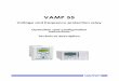 VAMP 55 manual - ID-Electro ·  · 2014-01-10VAMP 55 Voltage and frequency protection relay Operation and configuration instructions Technical description