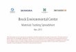 Brock Environmental Center - SmithGroupJJR · Brock Environmental Center . ... 2.2 Acoustical Roof Deck Nucor Corp (Vulcraft Group) Florance, SC 454 3NA Acoustical Deck steel N/A