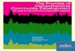 The Promise of Comprehensive Community Development Communituies 2014 full... · The Promise of Comprehensive Community Development . ... (NCP). NCP supported ... 2.1 The NCP Neighborhoods