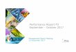 Performance Report P3 September - October 2017 · Performance Report P3 September ... Performance Report P3 – MB 12 Dec 2017. 3 ... ISO 9001:2015 Quality certification confirmed