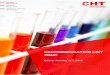 ZDHC Recommendation List CHT Group Silicone softeners 12.3 Silicone compound softeners 12.4 Softener concentrates 12.5 Easy care finishing agents and catalysts 12.6 Handle modifier