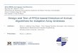 Design and Test of FPGA-based Direction-of-Arrival ... · Design and Test of FPGA-based Direction-of-Arrival ... • A Fourier Spectrum Analysis, but uses an inversion of the covariance