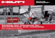 Setting the standard for performance and reliability. · Setting the standard for performance and reliability. Hilti ... Setting the standard for performance and ... not address adhesive