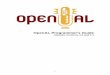 OpenAL Programmers Guide · OpenAL Programmer's Guide ... This reference guide is most appropriate for a programmer. ... OpenAL Programmers Guide 