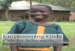 Empowering Girls - GlobalGiving · Empowering Girls Pads for Schoolgirls ... Entebbe Road, Kampala, Uganda Table of Contents Background ... modify and re-evaluate the design and