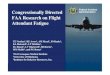Federal Aviation Congressionally Directed FAA Research on ... · Congressionally Directed FAA Research on Flight ... ICAO Flight Safety Exchange Information announcement 5) ... of