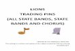 LIONS TRADING PINS (ALL STATE ANDS, STATE ANDS AND HORUS) · LIONS TRADING PINS (ALL STATE ANDS, STATE ANDS AND HORUS) REATED Y P DONALD R. AGER 44N This catalog is a revision and