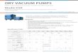 DRY VACUUM PUMPS - 荏原製作所 · EBARA's energy-saving dry vacuum pumps are used for many diﬀerent applications Model ESR Model ESR are designed for general evacuation in diverse