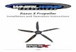 Razor X Propellerwhirlwindpropellers.com/airboats/wp-content/uploads/2016/10/Razor...Razor X Propeller Installation and ... lbInstant push on start up as the blades ... Make sure the