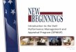 Introduction to the DoD Performance Management and ...cbafaculty.org/DPMAP/Lesson1_PPT_2016.pdfDoD Performance Management Process Performance Management is the systematic process by