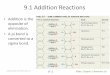 9.1 Addition Reactions - WordPress.com · will be added across the C=C double bond. 2. Determine the regioselectivity (Markovnikov or anti - Markovnikov)