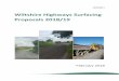 Wiltshire Highways Surfacing Proposals 2018/19 2...Amesbury Road 2018/19 Schemes Treatment A345 A345 Figheldean to Durrington Surface Treatment £205,410.14 B3086 B3086 London Road,
