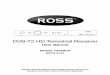 DVB-T2 HD Terrestrial Receiver - Nexus Industries Ltd · DVB-T2 HD Terrestrial Receiver User Manual MODEL NUMBER ... • Thank you for purchasing a Ross DVB-T2 HD Terrestrial Receiver