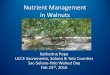 Nutrient Management in Walnuts - UC Agriculture & …ceyolo.ucanr.edu/files/234760.pdf · Nutrient Management in Walnuts ... Mineral Nutrition of Higher Plants. Academic Press. Waltham,