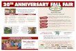 20 ANNIVERSARY FALL FAIR - Woodsmith Store Specials · subscription to Woodsmith, ShopNotes, Garden Gate, Cuisine at ... represented at our 20th Anniversary Fall Fair! Produced by