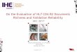 On the Evaluation of HL7 CDA R2 Documents Richness and ... · On the Evaluation of HL7 CDA R2 Documents ... (2) Relevant VS minimal test data (eHDSI project) ... = 1 + 3/2 + 2/6 =
