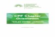 CPF Chapter Orientation - bc-yk.cpf.ca information and required document templates to form a Chapter can be obtained by contacting the ... bc-yk.cpf.ca CPF Chapter Orientation 