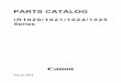 PARTS CATALOG - ENTREE - LOCAL WEB DAVINTECHtechnique.davin.be/files/iR1020-1021-1024-1025-Series-PC.pdf · PARTS CATALOG iR1020/1021/1024/1025 ... 1999 CANON INC. ... information