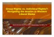 Group Rights vs. Individual Rights? - United Nationsunpan1.un.org/intradoc/groups/public/documents/unssc/unpan023427.pdf · Group Rights vs. Individual Rights?: ... to adopt the values
