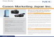 Case Study Canon Marketing Japan Inc. Study Canon Marketing Japan Inc. Author NEC Created Date 9/26/2014 11:03:55 AM 