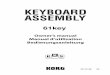 Keyboard Assembly 61key Owner's manual - Korgi.korg.com/uploads/Support/M3_KeyAssy61_OM_EFG3_633652952932770000.pdfSA MPL ER 2. Grasp the handle affixed to the module’s rear panel,
