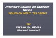 Intensive Course Intensive Course on Indirect on … Tax Credit - set-off rules...Intensive Course Intensive Course on Indirect on ... IInn Tata Motors Ltd. Tata Motors Ltd. vvssState