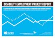 Disability Employment Project Report · DISABILITY EMPLOYMENT PROJECT REPORT A REPORT ON THE DES EMPLOYER LIAISON CAPABILITY FRAMEWORK AND TRAINING PROGRAM ... and Australian Human