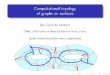 Computational topology of graphs on surfaces - LORIA · Computational topology of graphs on surfaces Éric Colin de Verdière CNRS, LIGM, Université Paris-Est Marne-la-Vallée, France