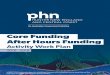 Core Funding After Hours Funding - hneccphn.com.au · Primary Health Networks After Hours Funding . From 2016-17, PHNs will have greater flexibility to commission programme specific
