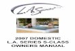 TABLE OF CONTENTS - The Spa Works LETTER OF INTRODUCTION Dear Valued Customer: Congratulations. On behalf of the entire L.A. Spas family, thank you for your decision to purchase one