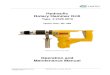 Hydraulic Rotary Hammer Drill - CS Unitec · Technical Specification 3 Use 3 Product Description 4 Identification 4 ... Connecting the hydraulic supply to the hydraulic rotary hammer