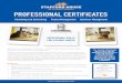 PROFESSIONAL CERTIFICATES - Stafford House … · The Professional Certificates are for students ... Walgreens; System; Pepsi Cola; Samsung; ... SAMPLE PROFESSIONAL CERTIFICATE TIMETABLE