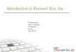 Introduction to Focused Test, Inc. - Primetech | Home Data Sheet.pdfIntroduction to Focused Test, Inc. Presented to: Chen Goldner Primetech, Israel. July 2014 . ... • Microsoft -
