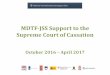 MDTF-JSS Support to the Supreme Court of Cassation Support to the Supreme... · MDTF-JSS Support to the Supreme Court of Cassation ... Annual Report on Work of All Courts for the