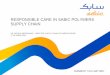 RESPONSIBLE CARE IN SABIC POLYMERS SUPPLY CHAIN …€¦ · RESPONSIBLE CARE IN SABIC POLYMERS SUPPLY CHAIN ... The products and services of SABIC are sold and rendered subject to