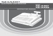 SHARP ELECTRONICS CORPORATION - Welcome to ... CASH REGISTER INSTRUCTION MANUAL SHARP ELECTRONICS CORPORATION Sharp Plaza, Mahwah, New Jersey 07495-1163 1-800-BE-SHARP For additional