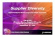 2004 Global Supplier Conf. Workshop Format were in managing the high dollar volume but Compaq/HP/CBT worked with banking institutions on solution 14 Boeing Supplier Diversity CBT Lessons