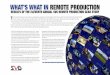 WHAT’S WHAT IN REMOTE PRODUCTION - Sports …€™S WHAT IN REMOTE PRODUCTION RESULTS OF THE ELEVENTH ANNUAL SVG REMOTE PRODUCTION GEAR STUDY A SPORTS VIDEO GROUP PUBLICATION T