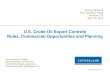 U.S. Crude Oil Export Controls Rules, Commercial ... · U.S. Crude Oil Export Controls Rules, Commercial Opportunities and Planning Energy Briefing Four Seasons Hotel Houston, TX