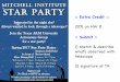mitchell institute star party - Physics and Astronomy at …people.physics.tamu.edu/vy/ASTR101-spring17/files/16_21Mar2017.pdfPost Main Sequence: Solar Mass How our Sun evolves off