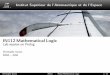 IN112 Mathematical Logic Lab session on Prolog · Lab session on Prolog Christophe Garion DMIA – ISAE ... . Christophe Garion IN112 IN112 Mathematical Logic 5/ 31