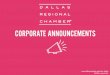 Corporate Announcements Worth Corporate Announcements Updated 4/27/2018 Page 2 Announcement Date Company Headline DRC Project Facility Type Activity Type Job Impact Square Feet News
