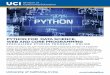 PYTHON FOR DATA SCIENCE, WEB AND CORE PROGRAMMING · Division of Continuing Education PYTHON FOR DATA SCIENCE, WEB AND CORE PROGRAMMING SPECIALIZED STUDIES PROGRAM • ONLINE Python