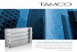 Innovative Damper Products - Flow Tech, Inc. · Innovative Damper Products AIR-FOIL CONTROL DAMPERS ... • Classroom unit ventilators These aluminum, insulated dampers, installed