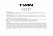 S7025 manual R02 20100127 - Tyan intrusion detection Watchdog timer support Onboard Chipset Onboard Aspeed AST2050 AST2050 IPMI Feature IPMI 2.0 compliant baseboard management controller