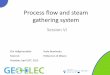 Process flow and steam gathering system - Geoelec · Process flow and steam gathering system . ... flow . HP steam . Turbine - generator . LP steam . Reinjection wells . Condenser