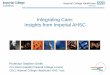 Integrating Care: Insights from Imperial AHSC Stephen Smith.pdf · Enfield . Haringey Camden . Hounslow. Richmond . ... transfer company to float in the UK ... • Royal Brompton