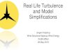 Real Life Turbulence and Model Simplifications is turbulence? â€¢In fluid dynamics, turbulence or turbulent flow is a flow regime characterized by chaotic, stochastic property